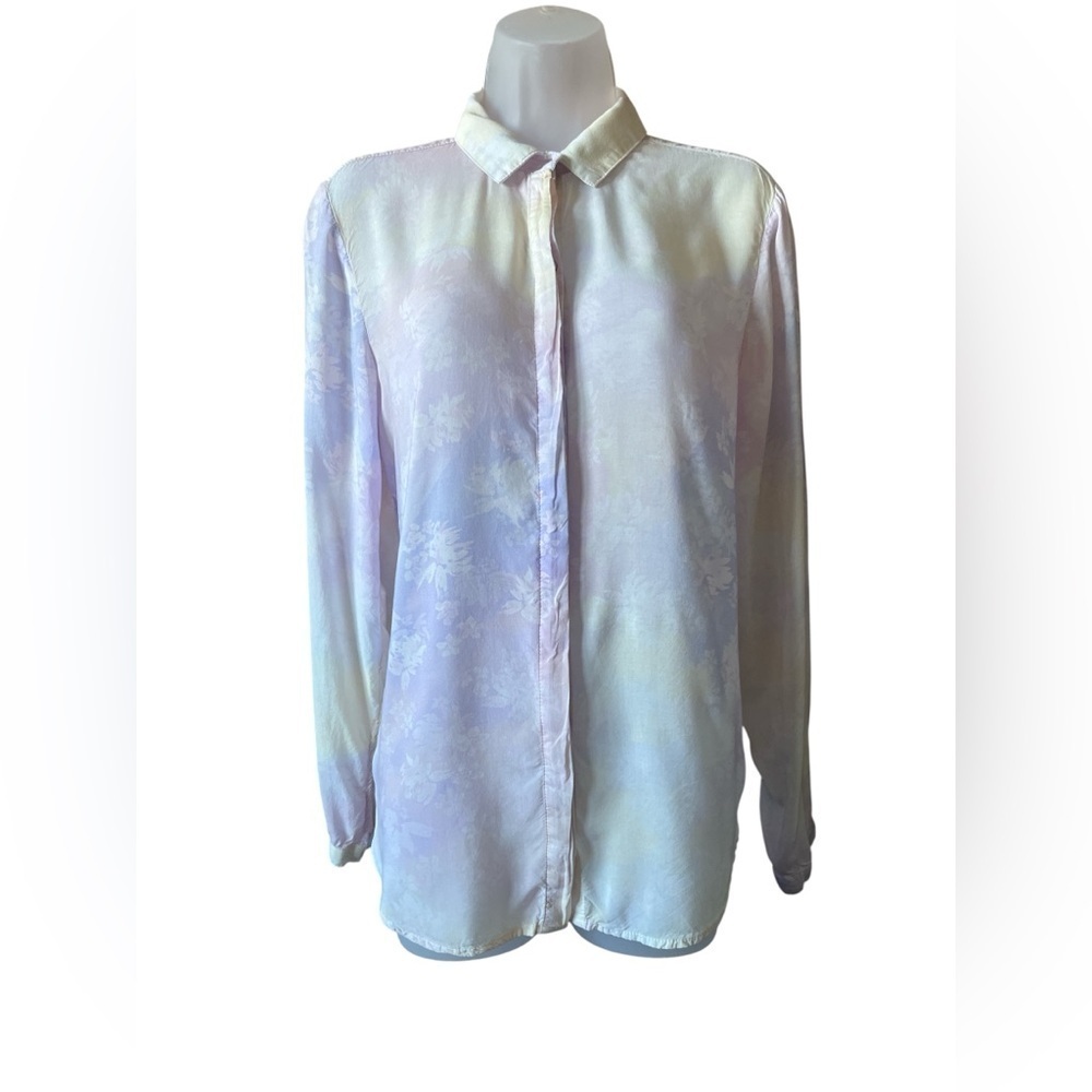 Bella Dahl Classic Button Down - Multicolored Floral Print Medium